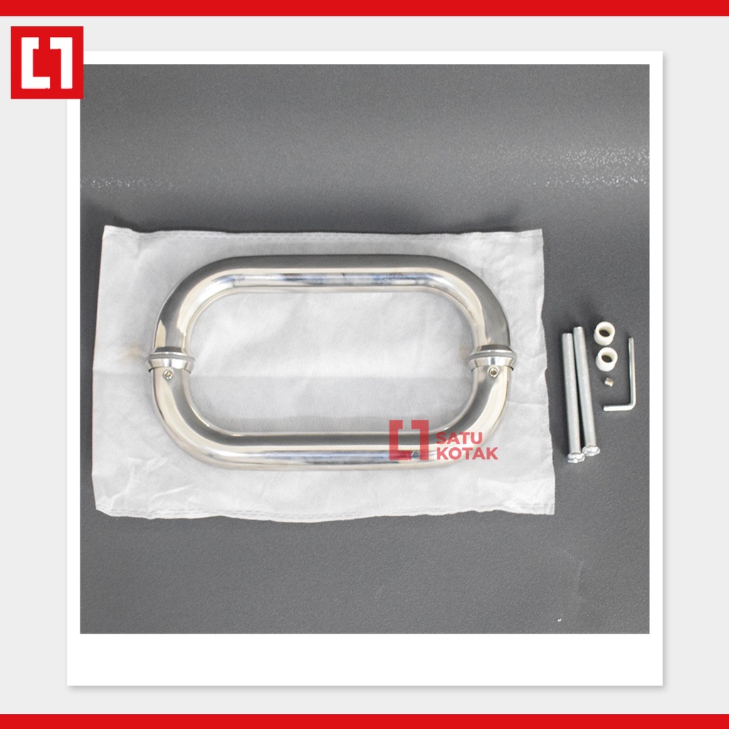 Gagang Pull Handle Pintu Kaca Aluminium Stainless AS 20/30/35cm Weldom