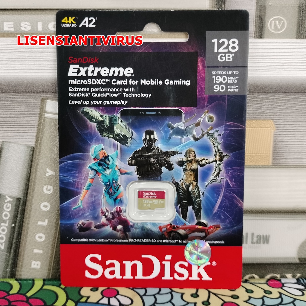 Microsd SanDisk Extreme A2 64GB 128 GB for Extreme Mobile Gaming - 64GB