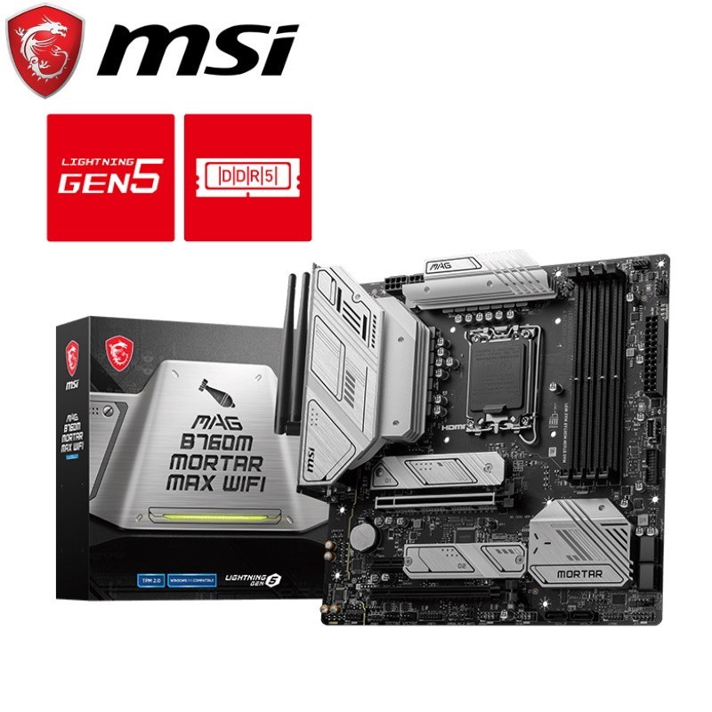 Jual MSI MAG B760M MORTAR MAX WIFI DDR5 - Intel Motherboard LGA1700 ...