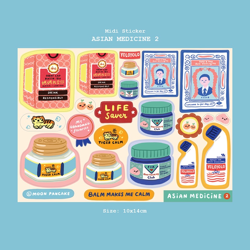 

AT Moon Pancake Midi Sticker - Asian Medicine 2