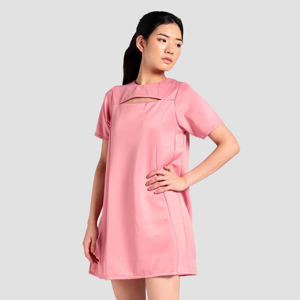 Mini Dress sexy Lengan pendek Gaya korea model terbaru - XSHOP Nesta