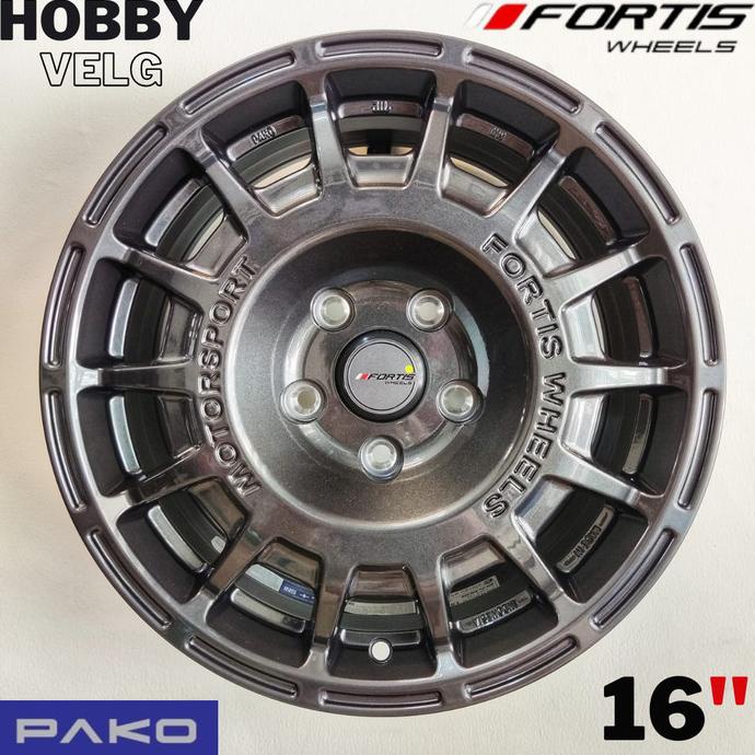 VELG MOBIL FORTIS WHEELS BY PAKO PRW 16 R16 x 7 5H 114,3 38 DARK GREY