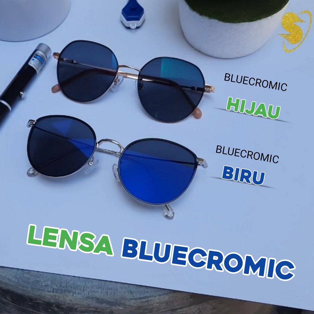 Lensa Blucromic bluray+phtocromic antiradiasi sinar biru dan UV antiradiasi hp dan komputer