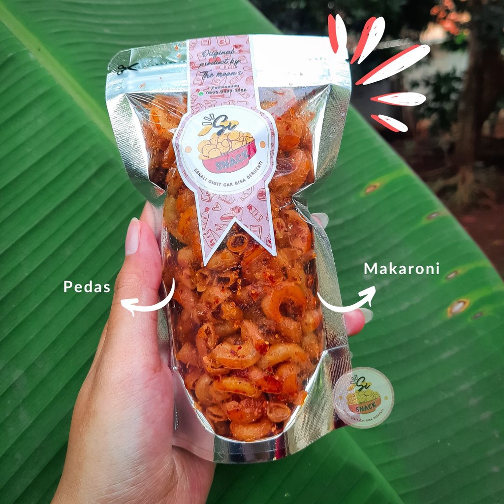 

MAKARONI PEDAS ISI 60 GRAM CHILI OIL ASLI MAKRONI BANTET BANTAT ORIGINAL RENYAH VIRAL