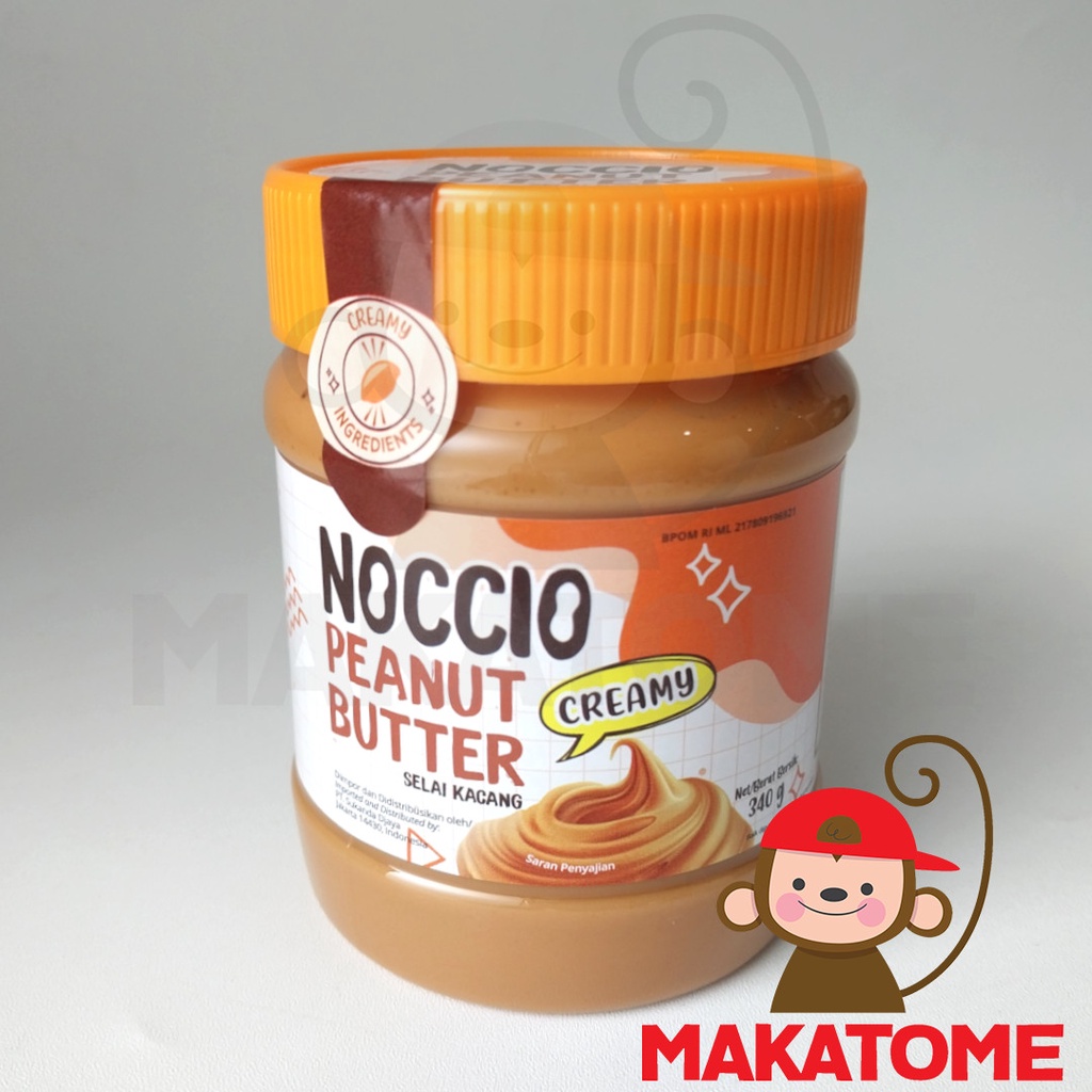 

Noccio Peanut Butter CREAMY 340gr 500gr selai kacang tanah nocio