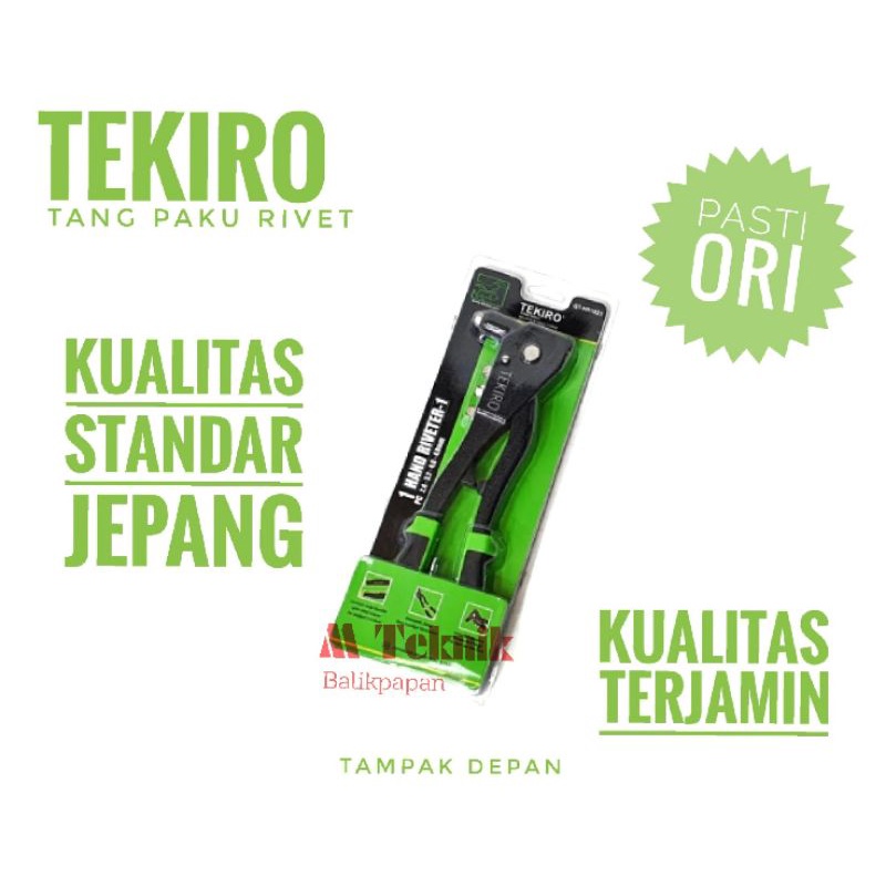 Tang Rivet Tekiro Hand Riverter alat pasang paku keling ripet stang rifet gun