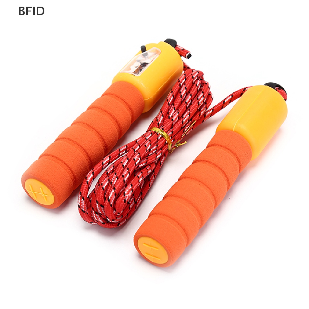 [BFID] 1pc adjustable gym Olahraga fitness Latihan Cepat Kecepatan coung jump skip rope [ID]