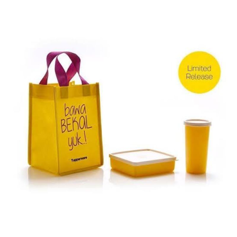 Wadah / Tepak Makan Anak Sekolah Bawa Bekal Set Tupperware