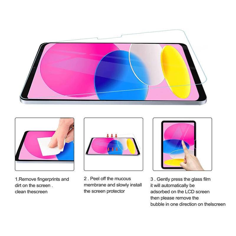 Untuk iPad Pro 11 12.9 2018 2020 2021 2022 10 9 8 7 6 5 10.9 10.2 9.7 Layar HD Tempered Glass Film Pelindung Gores Untuk iPad Air Mini 6 5 4 3 2 10.5 10.9 7.9 8.3 Matte Film