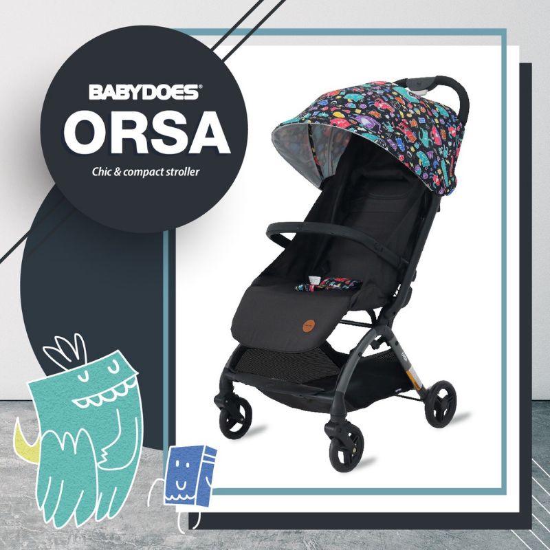 STROLLER CABIN SIZE KERETA DORONG BAYI BABYDOES ORSA