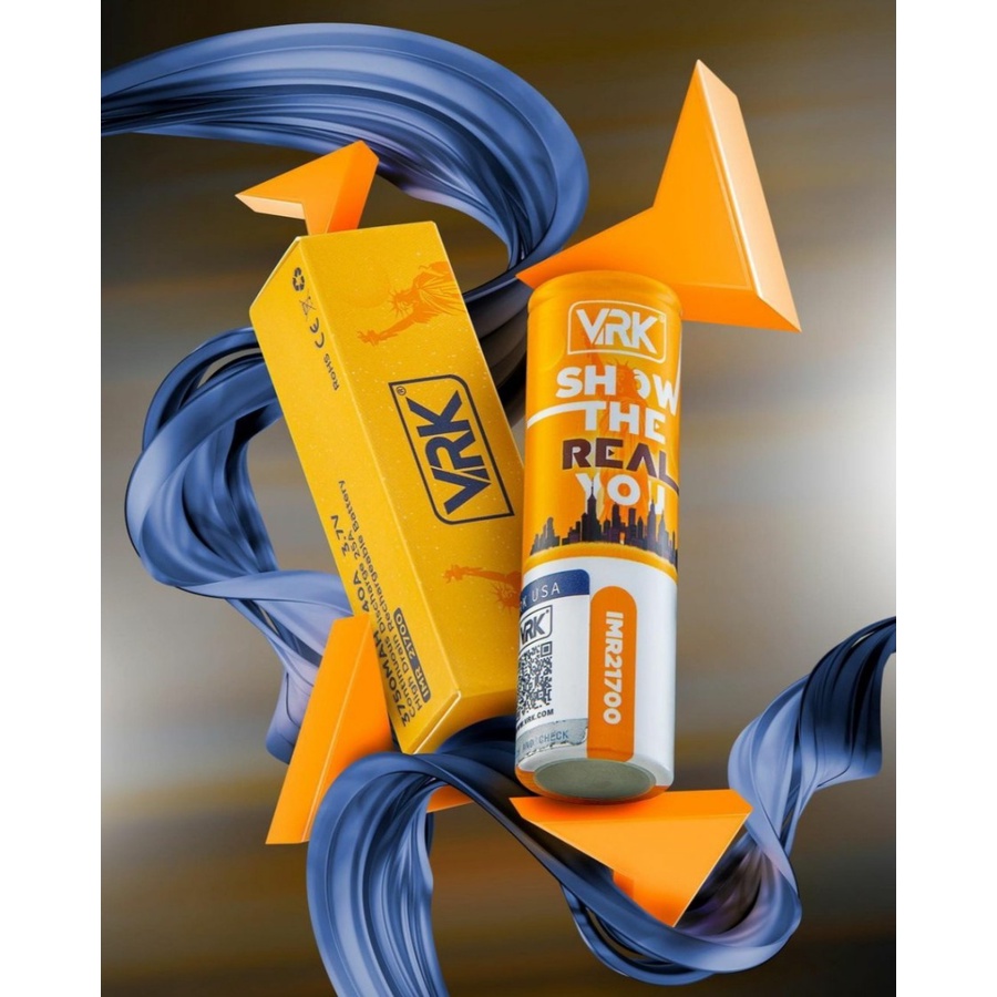 NEW &amp; AUTHEN BATTREY VRK 3750MAH 21700 BY VRK USA