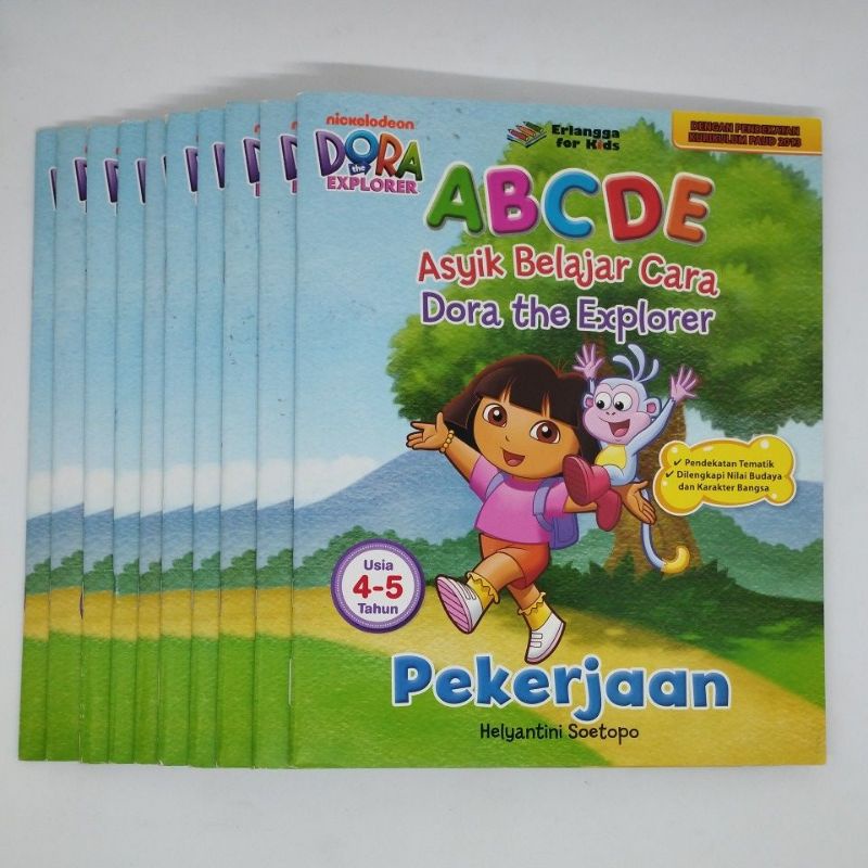 Asyik Belajar Cara Dora the Explorer Erlangga for Kids