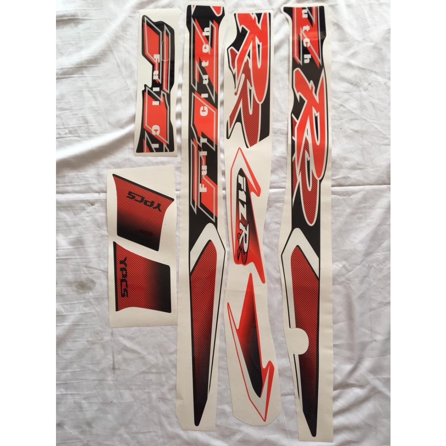 STRIPING STICKER F1ZR ORANGE HITAM TH 2002 COPY ORIGINAL