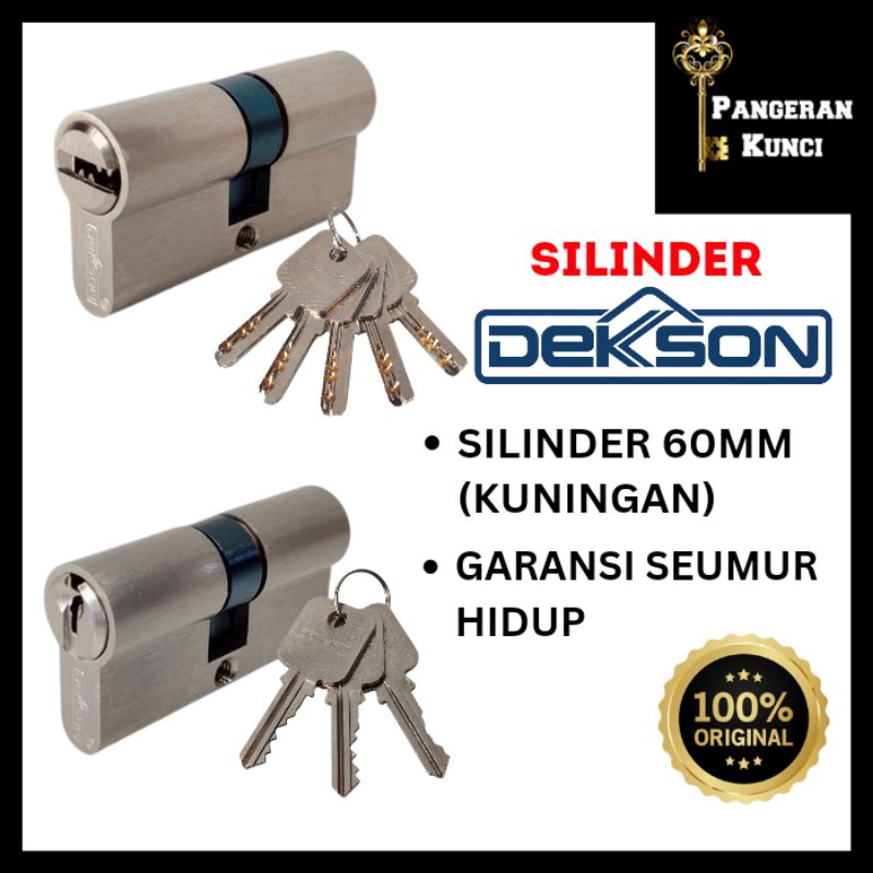 SILINDER CYLINDER ANAK KUNCI PINTU RUMAH BESAR 60MM DEKSON SOLID