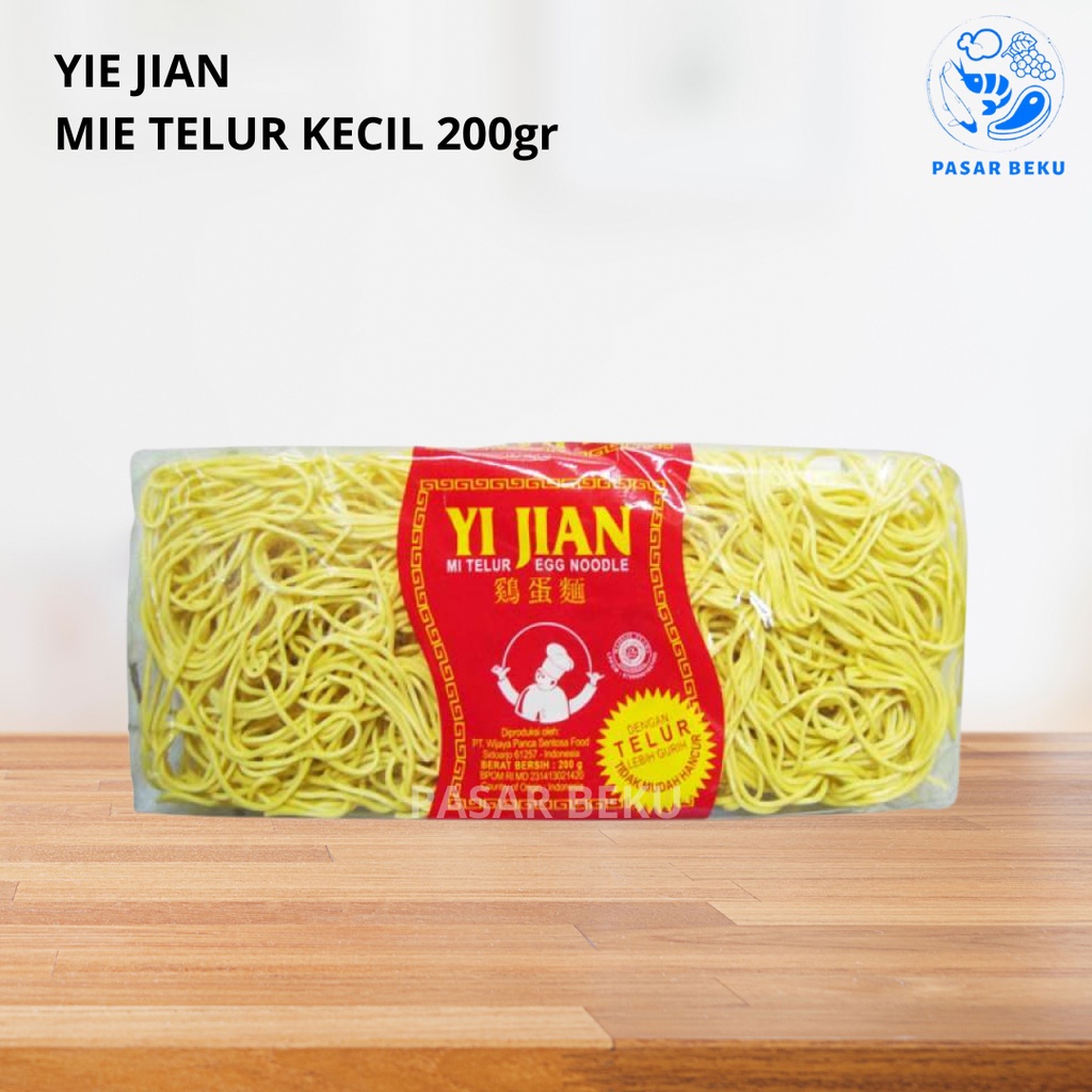 

YI JIAN Mie Telur Kecil 200gr Pasar Beku Padang