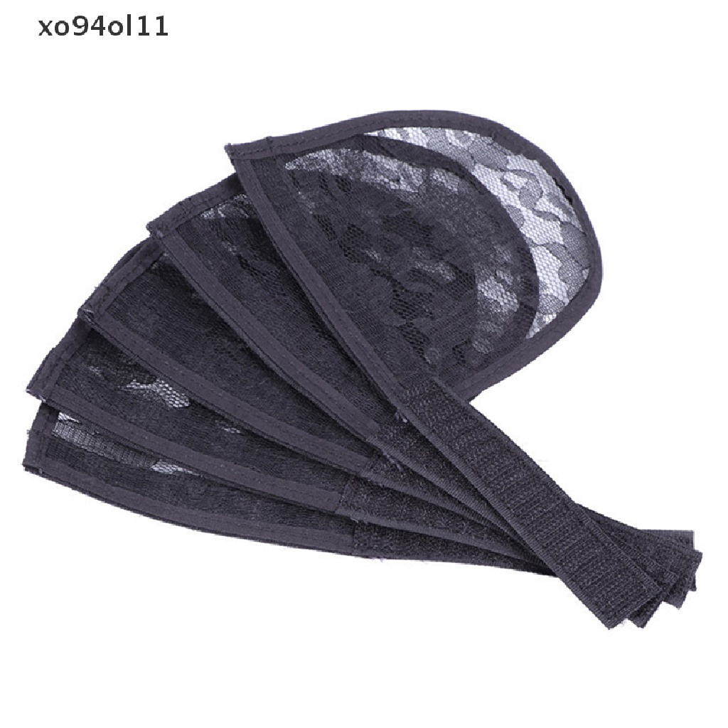 Xo 2PCS Membuat Topi Wig Ponytail Untuk Hairnet Guleless Dengan Strap Adjustable OL