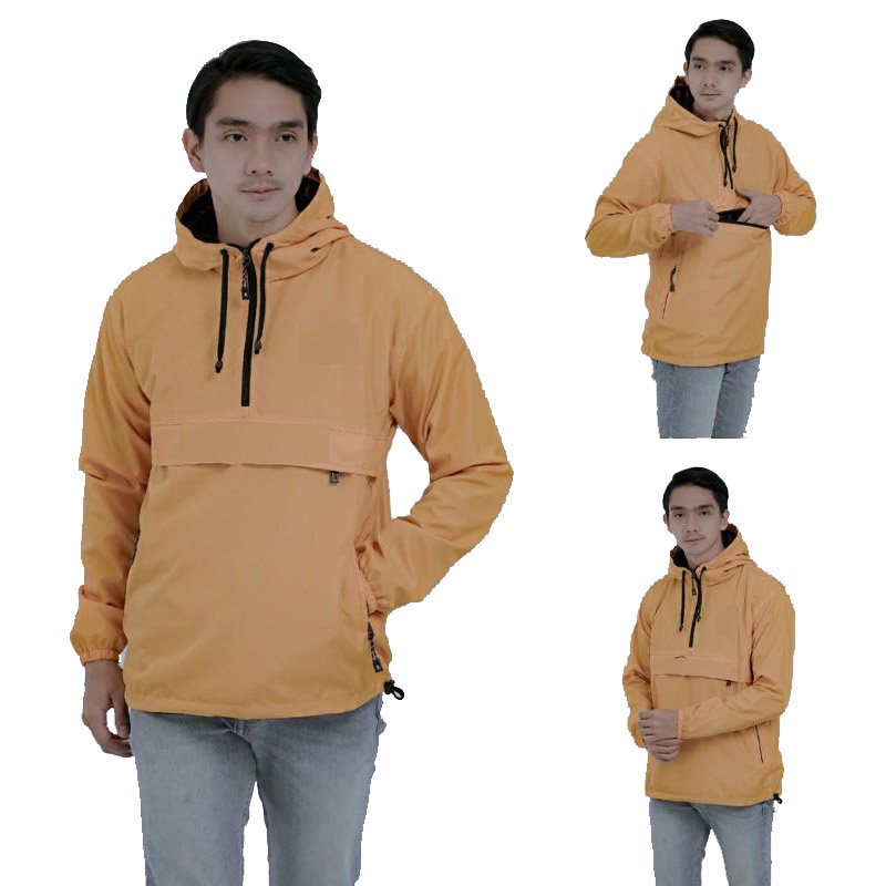 Jaket cagoule simple Polos Parasut Anti Air