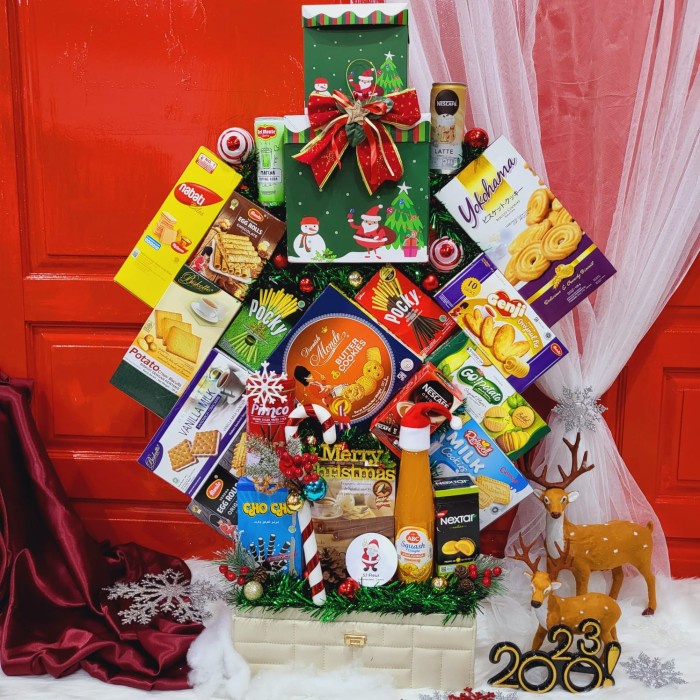 

Paket Dekorasi Hampers Natal Christmas Parcel Hadiah Kue Kering 447