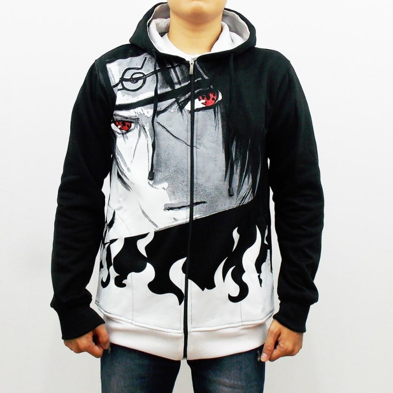 JAKET ANIME NARUTO UCHIHA CLAN - JAKET UCHIHA CLAN - JAKET ITACHI SHARINGAN - JAKET SASUKE SHARINGAN