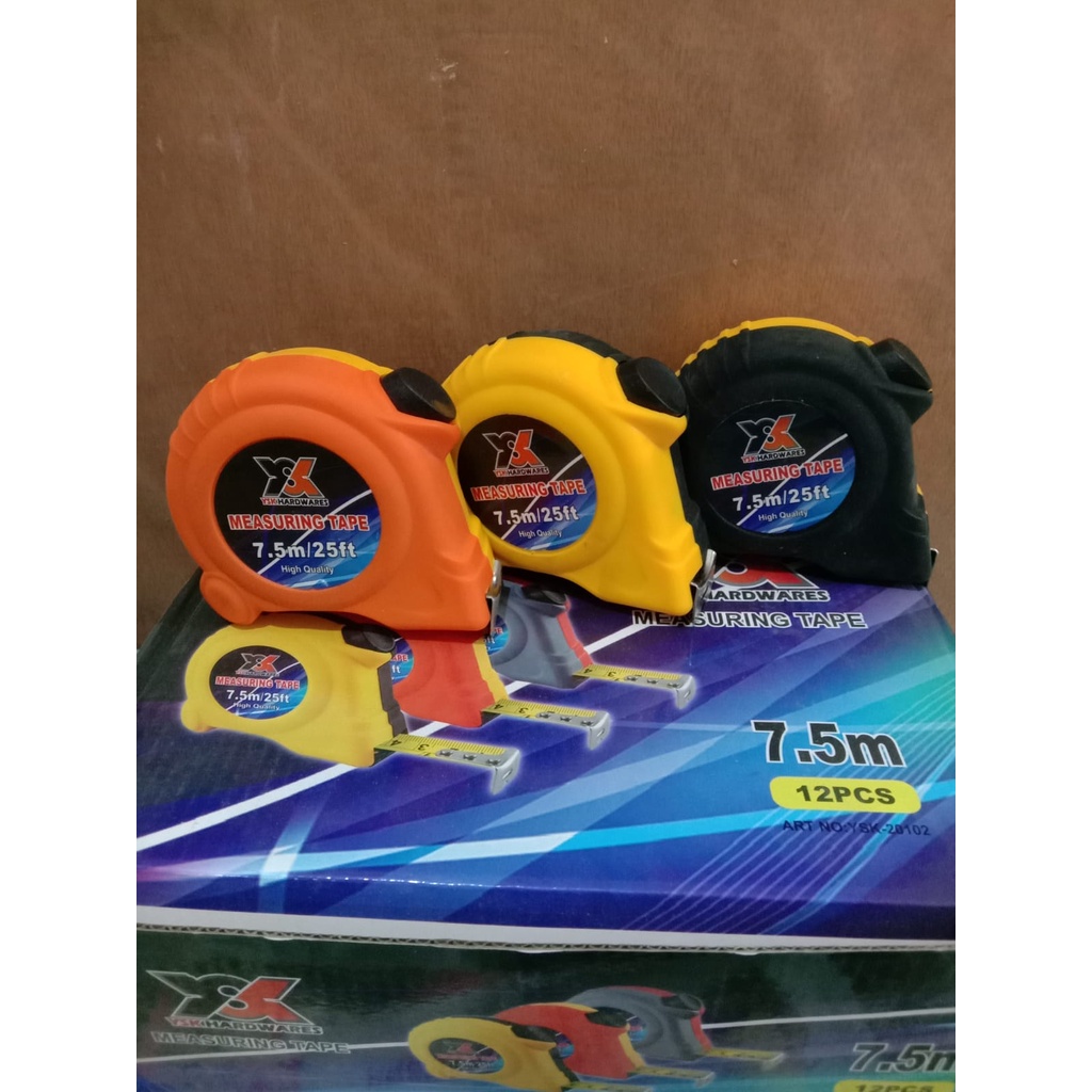 Meteran Autostop 7.5 M Termurah / meteran original / meteran murah / meteran 7.5 m /alat pengukur / meteran bangunan
