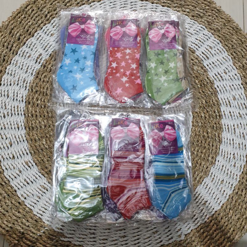 (GROSIR) Kaos kaki LIKE / kaos kaki import wanita / kaos kaki korea / kaos kaki mata kaki wanita imp