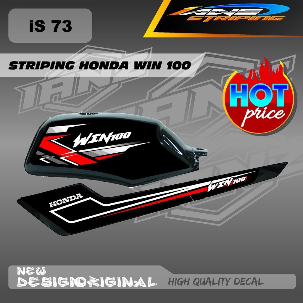 NEW STRIPING WIN100 CUSTOM KONSPE RETRO JAPAN BAHAN HOLOGRAM / NON HOLOGRAM IS73