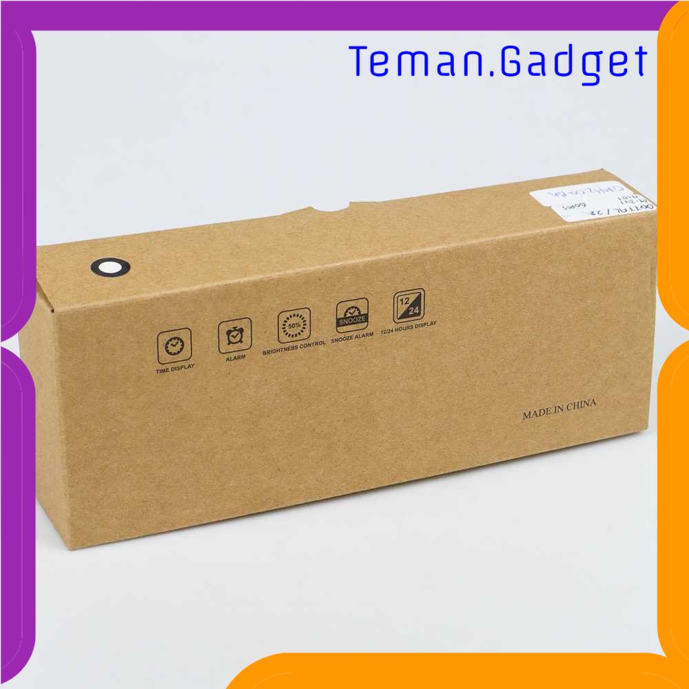 TG-PJM Taffware Jam Meja LED Digital Clock - TS-S60-W