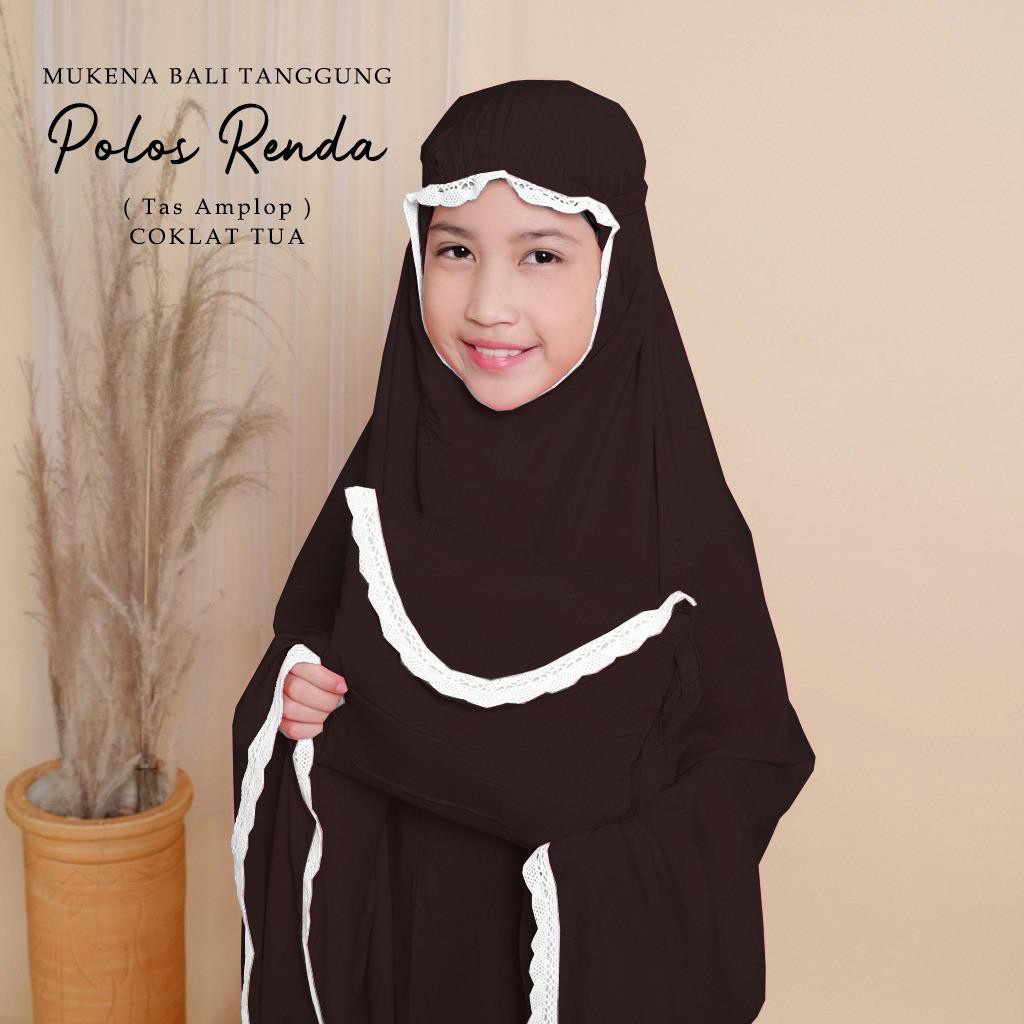 Mukena anak polos renda  cantik mukenah anak