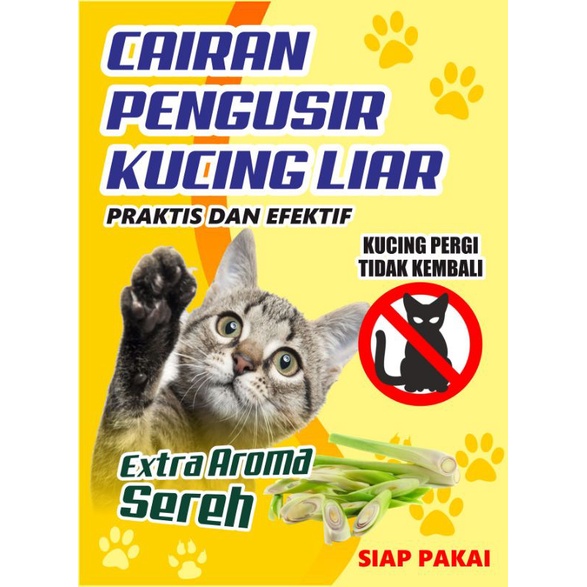 Cairan Pengusir Kucing Liar EXTRA AROMA SEREH kemasan botol 500 ml