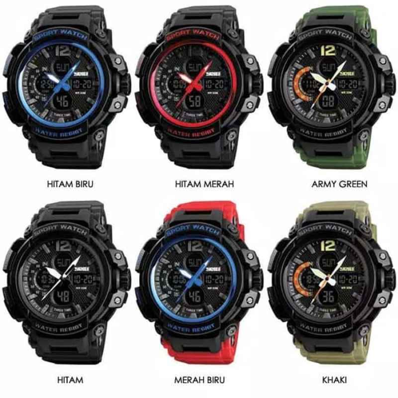 SKMEI 1343 Jam Tangan Pria Digital Analog Anti Air