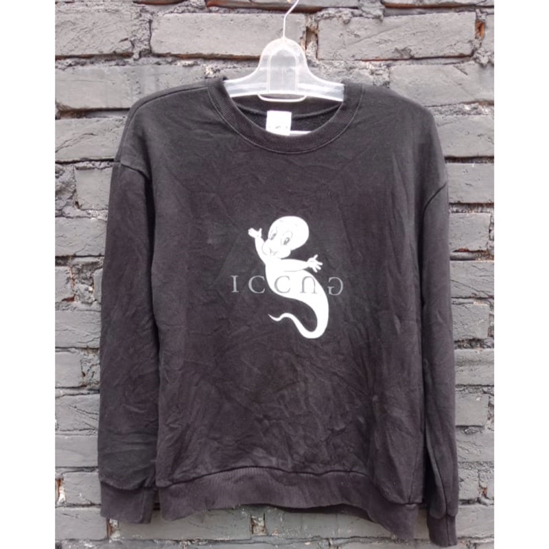 crewneck sweater Gucci black allsize (preloved) branded