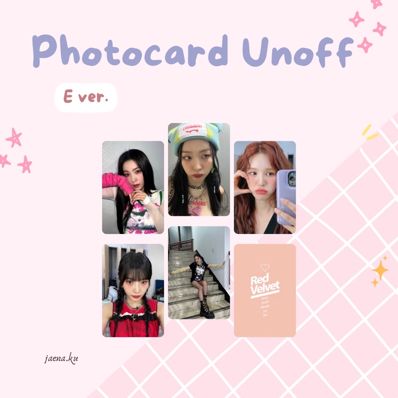 [RED VELVET] PHOTOCARD RED VELVET BIRTHDAY SELCA