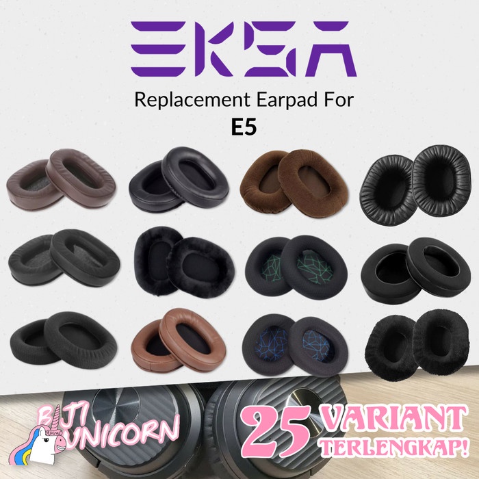 Earpad Earcup Ear Cushion Eksa E5 E 5 Busa Foam Pad Bantalan