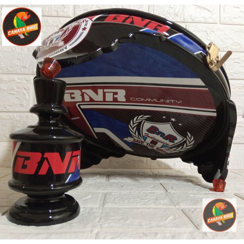 TEBOK PVC  KANDANG KAPSUL DRAGON LOVEBIRD  MOTIF BNR