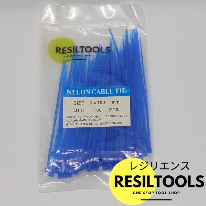 

PER 10 Cable Ties 3 x 100 mm Biru Kabel Tis Blue Self Locking Nylon citrab44 Segera Dapatkan