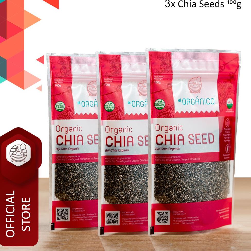 

Diskon Promo ' Chia Seed Organic El Organico 100gr (Triple Pack) ✫