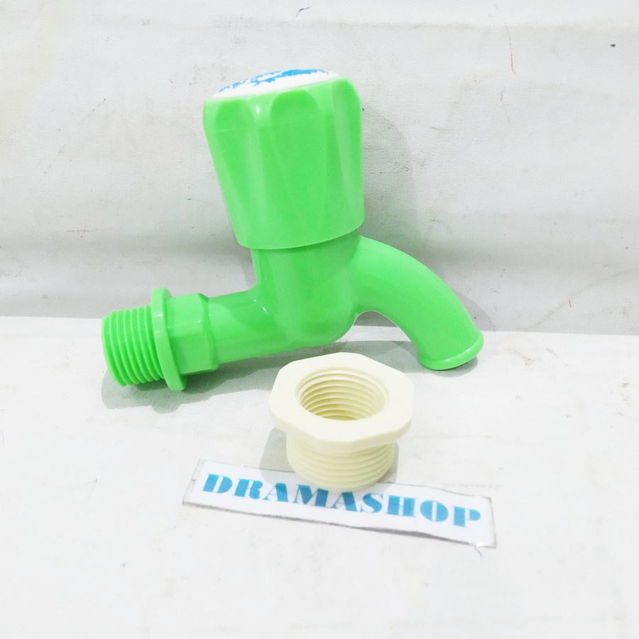 Kran Keran Air Plastik 1/2&quot; 1/2 Inch Kualitas Super