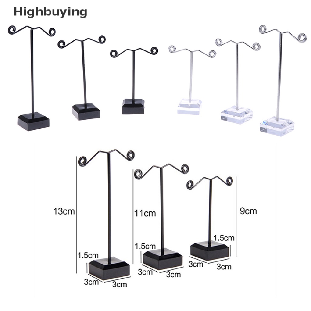 Hbid 3pcs Rak Display Perhiasan Anting Stud Akrilik Stand Organizer Holder Ornament Glory