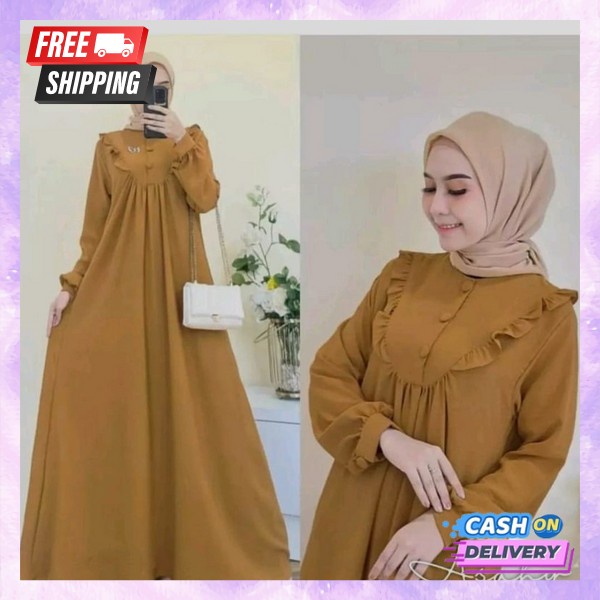Gami Ibuk Busui Pesta Elegan Gsmis Muslim Buat Lebaran Ori Modern Gmis Dewasa Jumbo Remaja Putih Hit