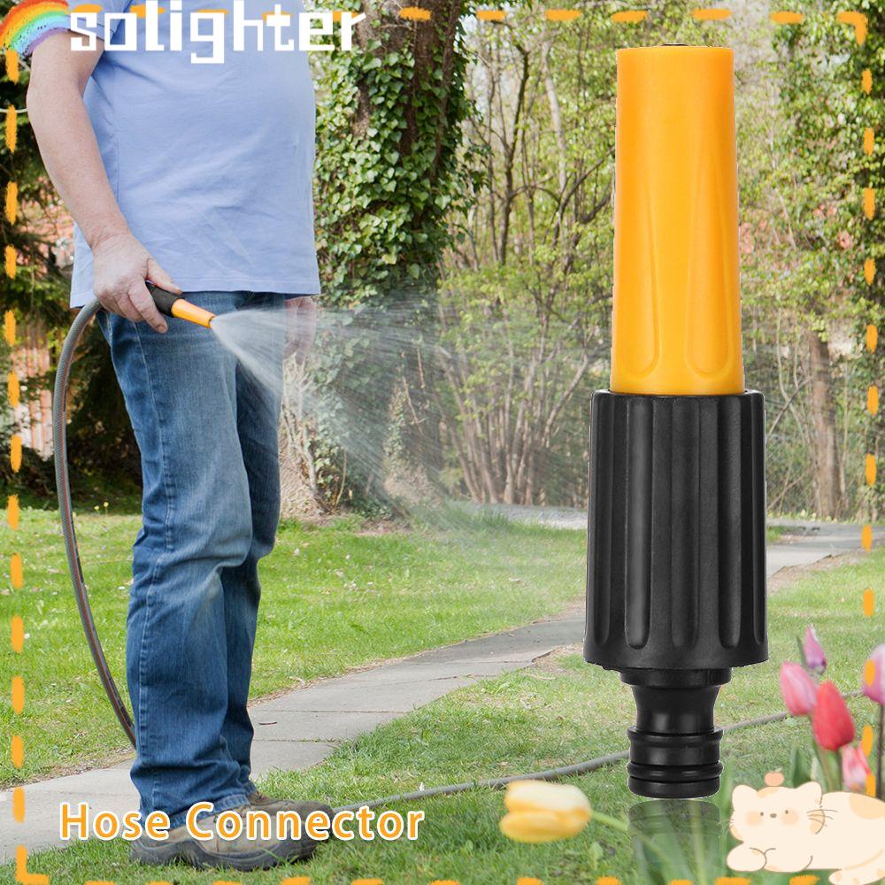 Solighter Tap Connector Adapter Alat Siram Rumah &amp; Hidup Penyambung Taman Hosepipe Fitting