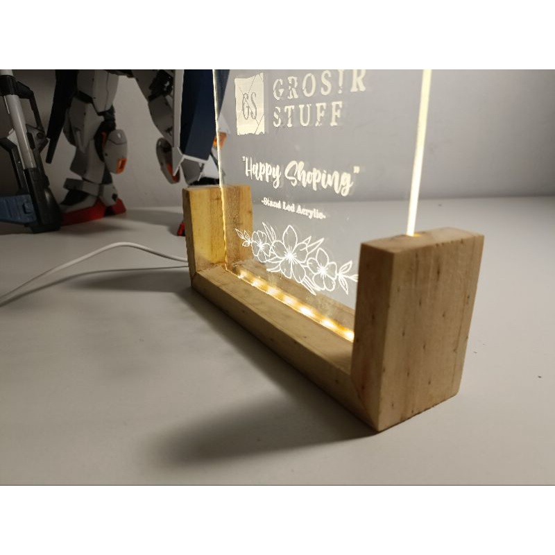 Stand Led Acrylic Quarter frame A4