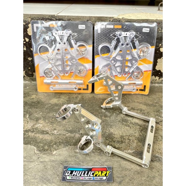 Pangkon lampu CNC as 31 as 33 Breket pangkon lampu cnc MOS pnp ninja mp tiger cb set pangkon plat