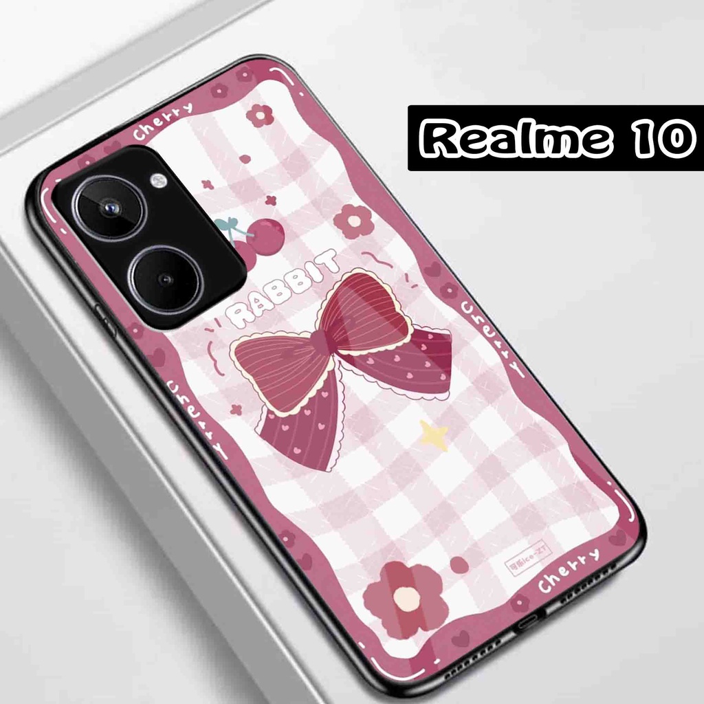 (Q47) Softcase Realme 10 - Softcase Kaca Realme 10 - Case Aesthetic Realme 10 - Case keren Realme 10