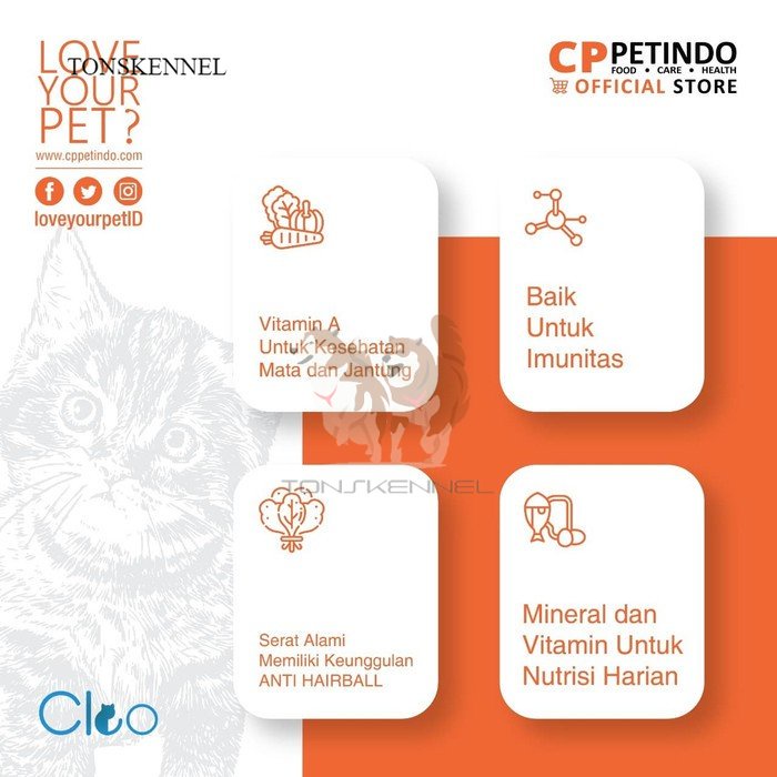 Cleo Salmon Adult Cat - 1,2kg 1.2 kg Makanan Kucing Kering Anakan Dewasa Anak Ras meo