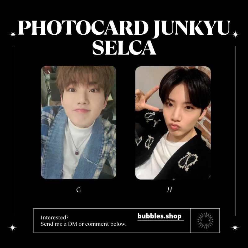 PHOTOCARD UNOFFICIAL JUNKYU TREASURE SELCA