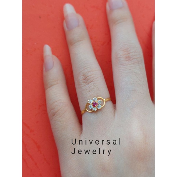 Cincin Dewasa Sunny Emas Muda Setengah Gram