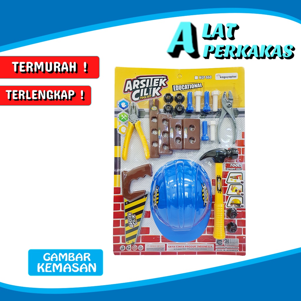 Mainan Anak Alat Perkakas/ Mainan Tool Set Arsitek Cilik 660 KGY