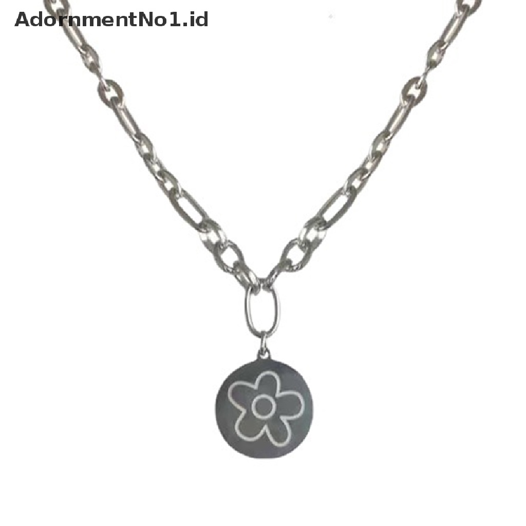 [AdornmentNo1] Liontin Kalung Berlapis Titanium Steel Rantai Choker Titanium Steel Kalung Tidak Mudah Luntur Ringan Dan Boros Kalung Untuk Wanita Perempuan [ID]