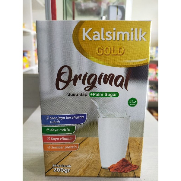 

Kalsimilk Gold 200gr Susu Sapi Penggemuk Badan Rasa Original