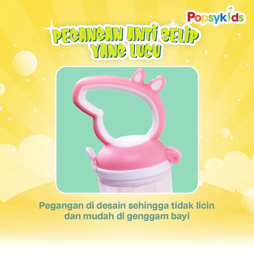 Popsykids Silicone Baby Fruit Feeder | Empeng / Dot / Teether / Pacifier Buah Silikon BPA Free